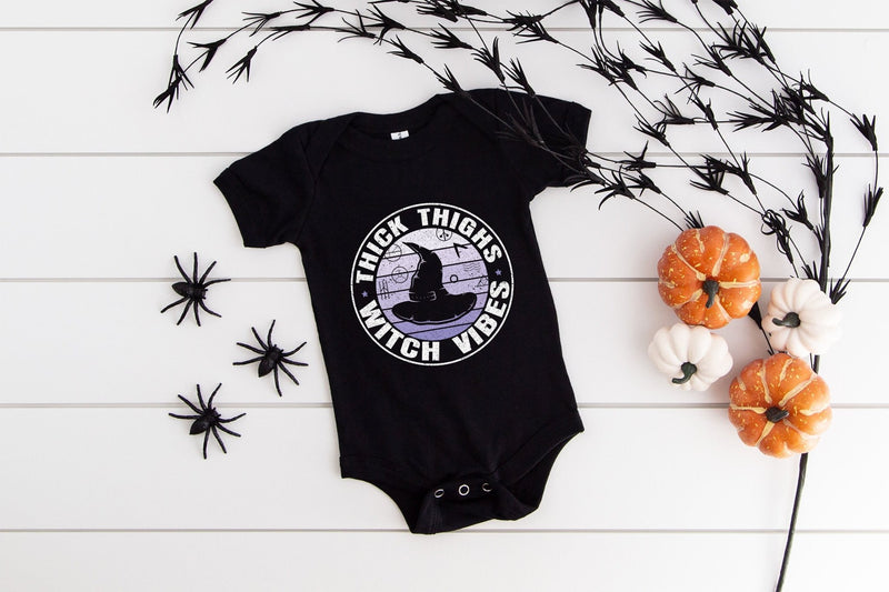 Thick Thighs Witch Vibes Tshirt - little crafty souls