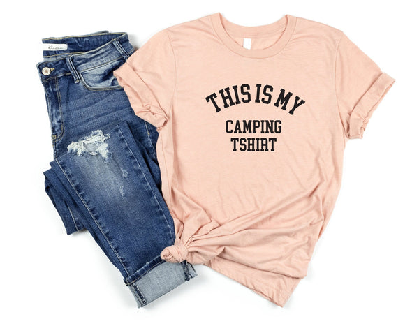 This Is My Camping Tshirt, family camping tshirt, girls camping tshirt, ladies camping shirt, camping crew shirts, childrens camping shirts - little crafty souls