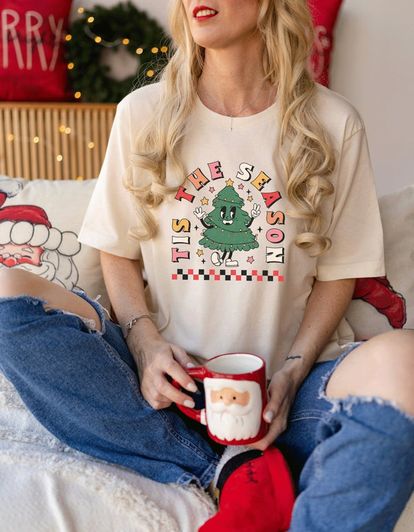 Tis The Season Tshirt, funny christmas tshirt - little crafty souls