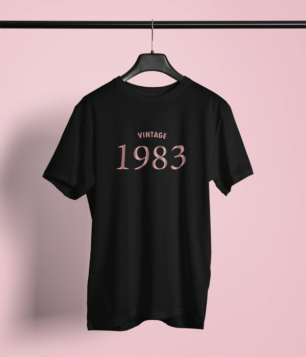 Vintage 1983 tshirt, 40th Birthday Tshirt, customise top, personalised birthday tshirts, established 1983, limited edition 1983 birthday - little crafty souls