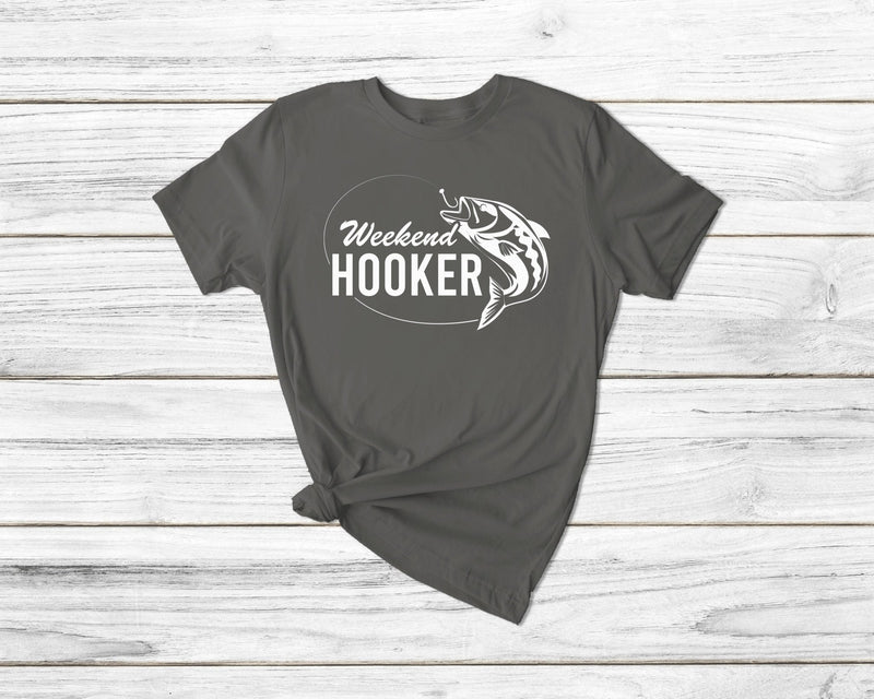 Weekend Hooker Funny Fishing Tshirt - little crafty souls