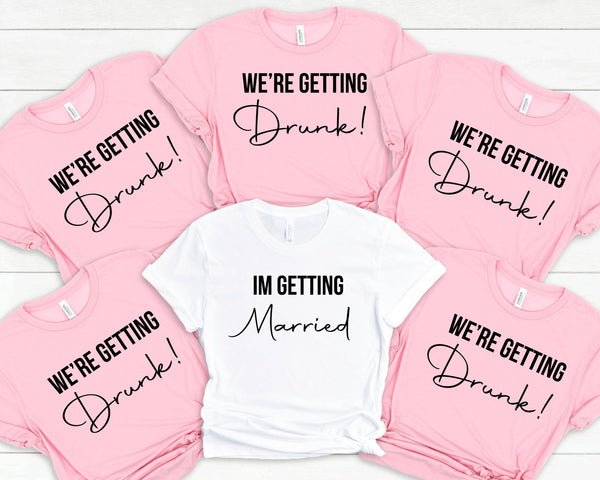 We'Re Getting Drunk Hen Party Tshirts - little crafty souls