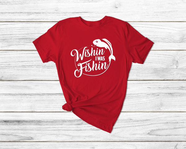 Wishin I Was Fishin Tshirt - little crafty souls