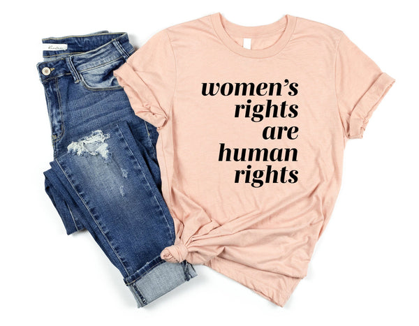 Womans Rights Are Human Rights Tshirt - little crafty souls