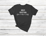 World'S Greatest Grandparents Tshirt - little crafty souls