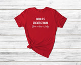 World'S Greatest Mum Tshirt - little crafty souls