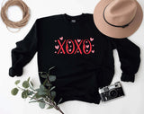 XOXO Sweatshirt, Hugs and Kisses seatshirt, valentines day jumper, valentines day sweater, valentines day, kids valentines day tshirt - little crafty souls