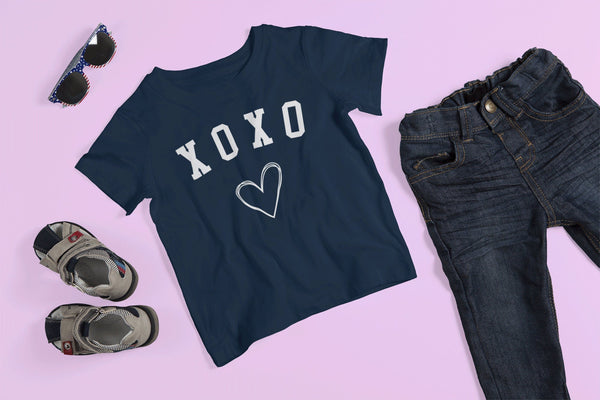 Xoxo Tshirt Kids Hugs And Kisses Tshirt - little crafty souls