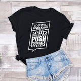 You Will Never Know Your Limits Ladies Tshirt - little crafty souls