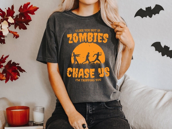 Zombie Tshirt, Funny Halloween Tshirt - little crafty souls